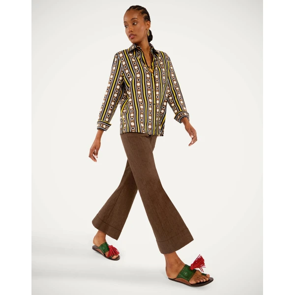 La DoubleJ Hendrix Pants in Solid Chocolate - Pants - Milanese Maximalist Fashion at Coveti