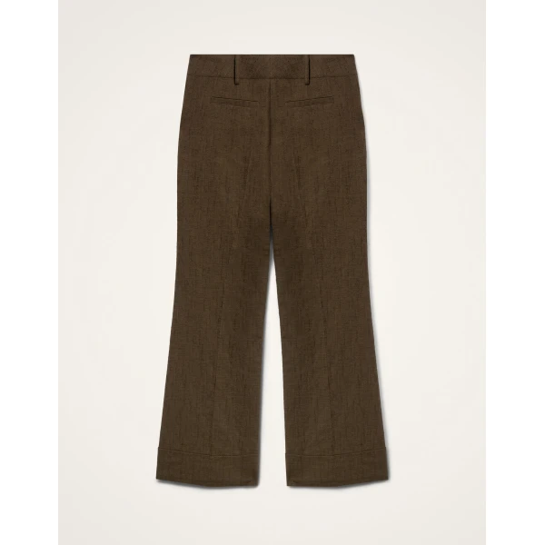 La DoubleJ Hendrix Pants in Solid Chocolate - Pants - Milanese Maximalist Fashion at Coveti