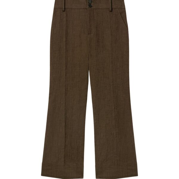 La DoubleJ Hendrix Pants in Solid Chocolate - Pants - Milanese Maximalist Fashion at Coveti