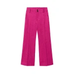 La DoubleJ Hendrix Pants in Solid Pink - Pants - Milanese Maximalist Fashion at Coveti
