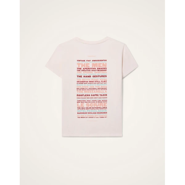 La DoubleJ High Tee Shirt in Solid Ecru - Tops - Milanese Maximalist Fashion at Coveti