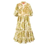 La DoubleJ Ischia Dress in Oasis Green - Dresses - Milanese Maximalist Fashion at Coveti