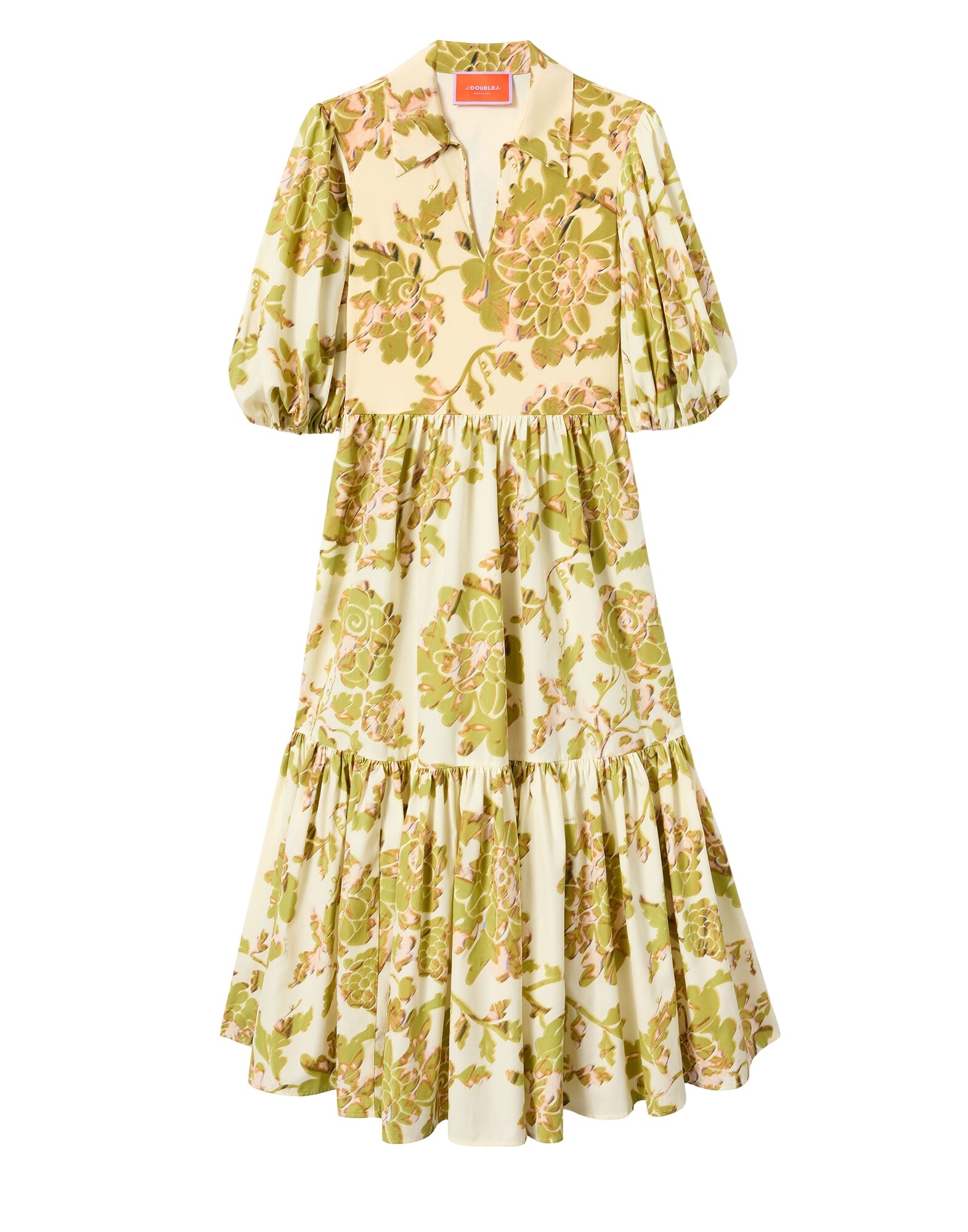 La DoubleJ Ischia Dress in Oasis Green - Dresses - Milanese Maximalist Fashion at Coveti