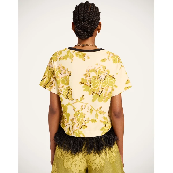 La DoubleJ La Scala Tee in Oasis Green - Tops - Milanese Maximalist Fashion at Coveti