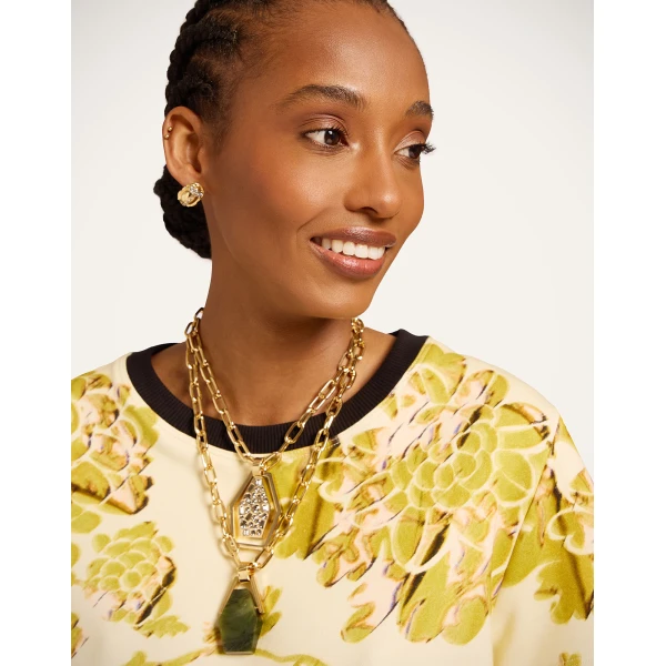 La DoubleJ La Scala Tee in Oasis Green - Tops - Milanese Maximalist Fashion at Coveti