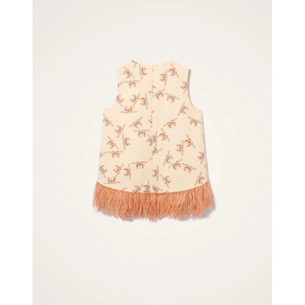 La DoubleJ La Scala Top in Farfalla Buttercream - Tops - Milanese Maximalist Fashion at Coveti