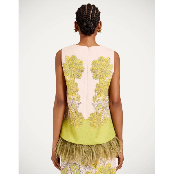 La DoubleJ La Scala Top in Swathe Pink - Tops - Milanese Maximalist Fashion at Coveti