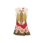La DoubleJ Lela Mini Dress in Ambrosia Placée Green - Dresses - Milanese Maximalist Fashion at Coveti