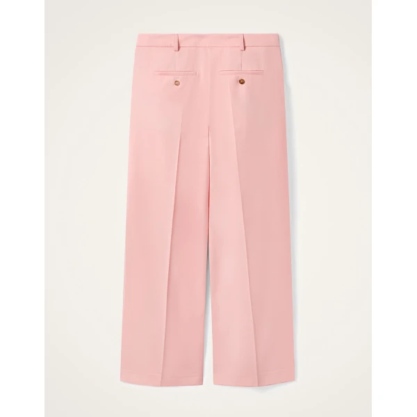 La DoubleJ Loose Pants in Solid Pink - Pants - Milanese Maximalist Fashion at Coveti