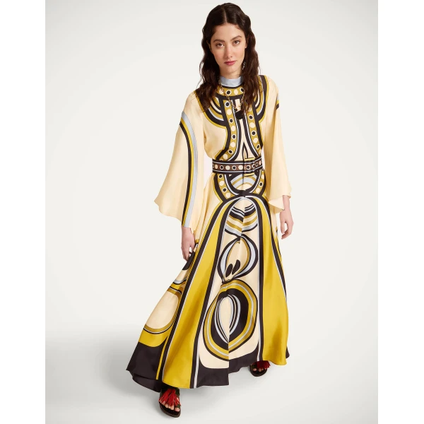 La DoubleJ Magnifico Dress in Sanctuary Placée Ivory - Dresses - Milanese Maximalist Fashion at Coveti