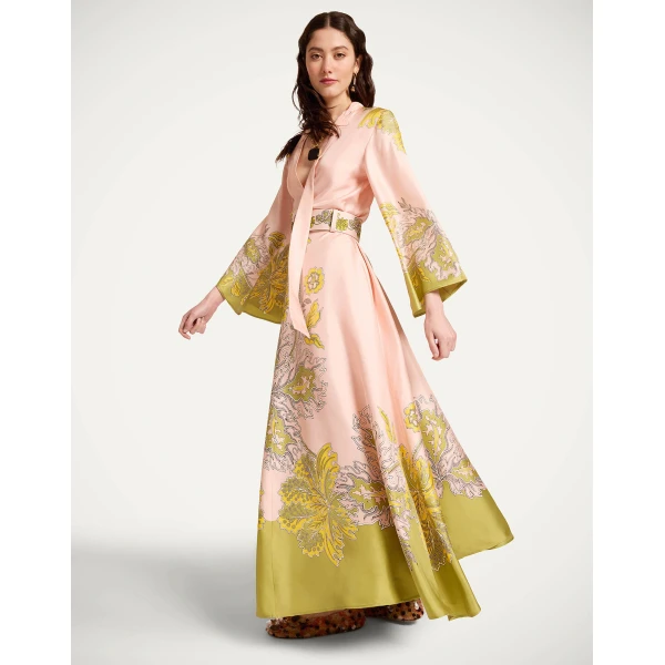 La DoubleJ Magnifico Dress in Swathe Placée Pink - Dresses - Milanese Maximalist Fashion at Coveti