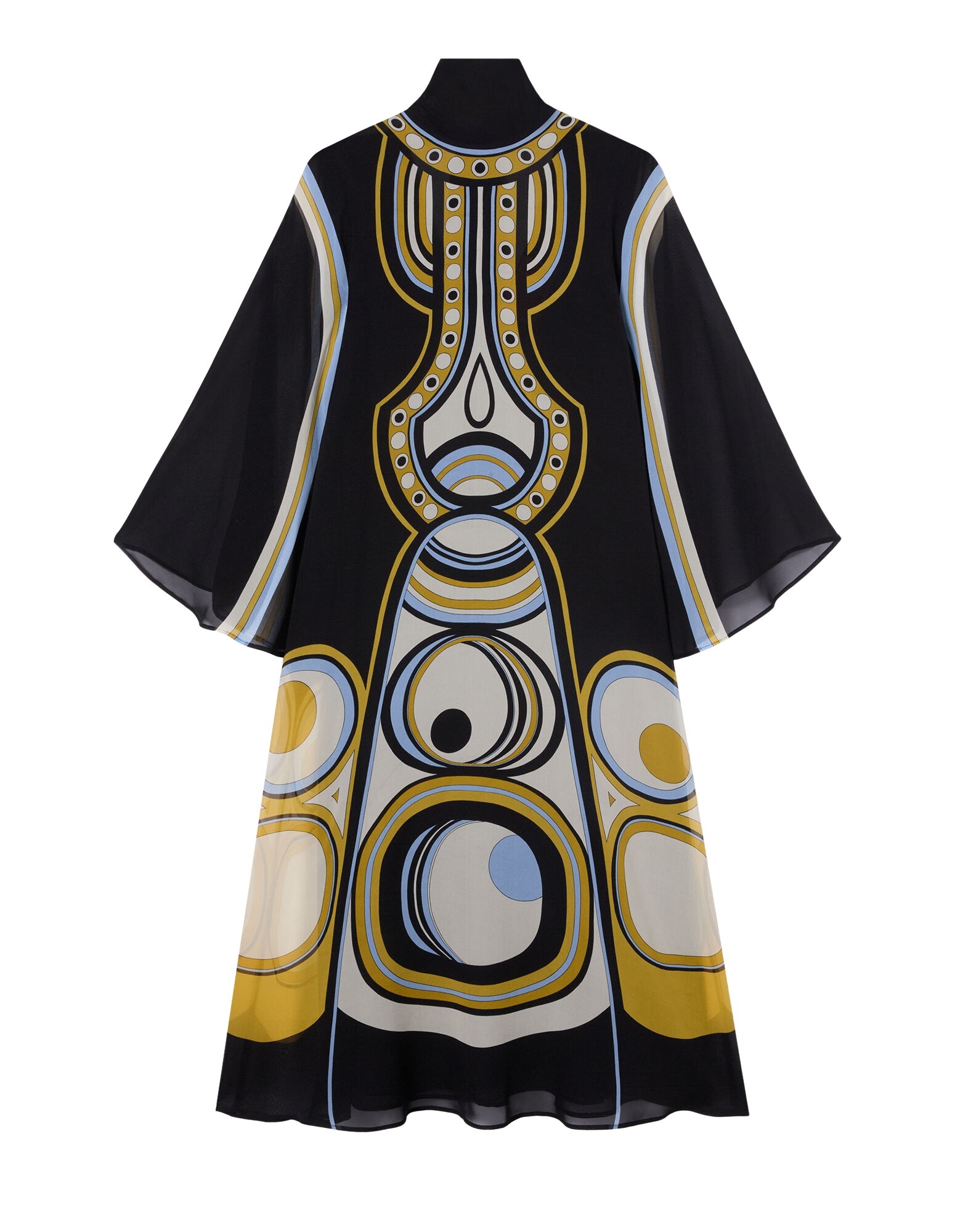 La DoubleJ Midi Magnifico Dress in Sanctuary Placée Black - Dresses - Milanese Maximalist Fashion at Coveti
