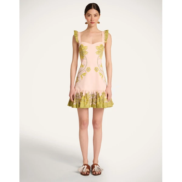 La DoubleJ Mini Gingerbread Dress in Swathe Placée Pink - Dresses - Milanese Maximalist Fashion at Coveti