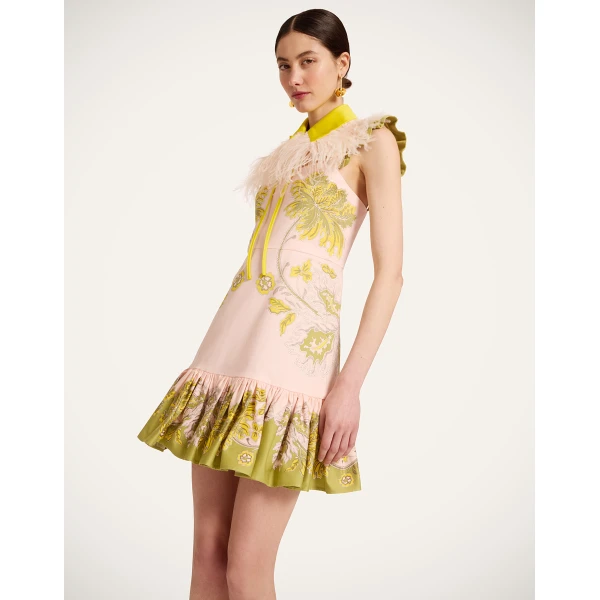 La DoubleJ Mini Gingerbread Dress in Swathe Placée Pink - Dresses - Milanese Maximalist Fashion at Coveti
