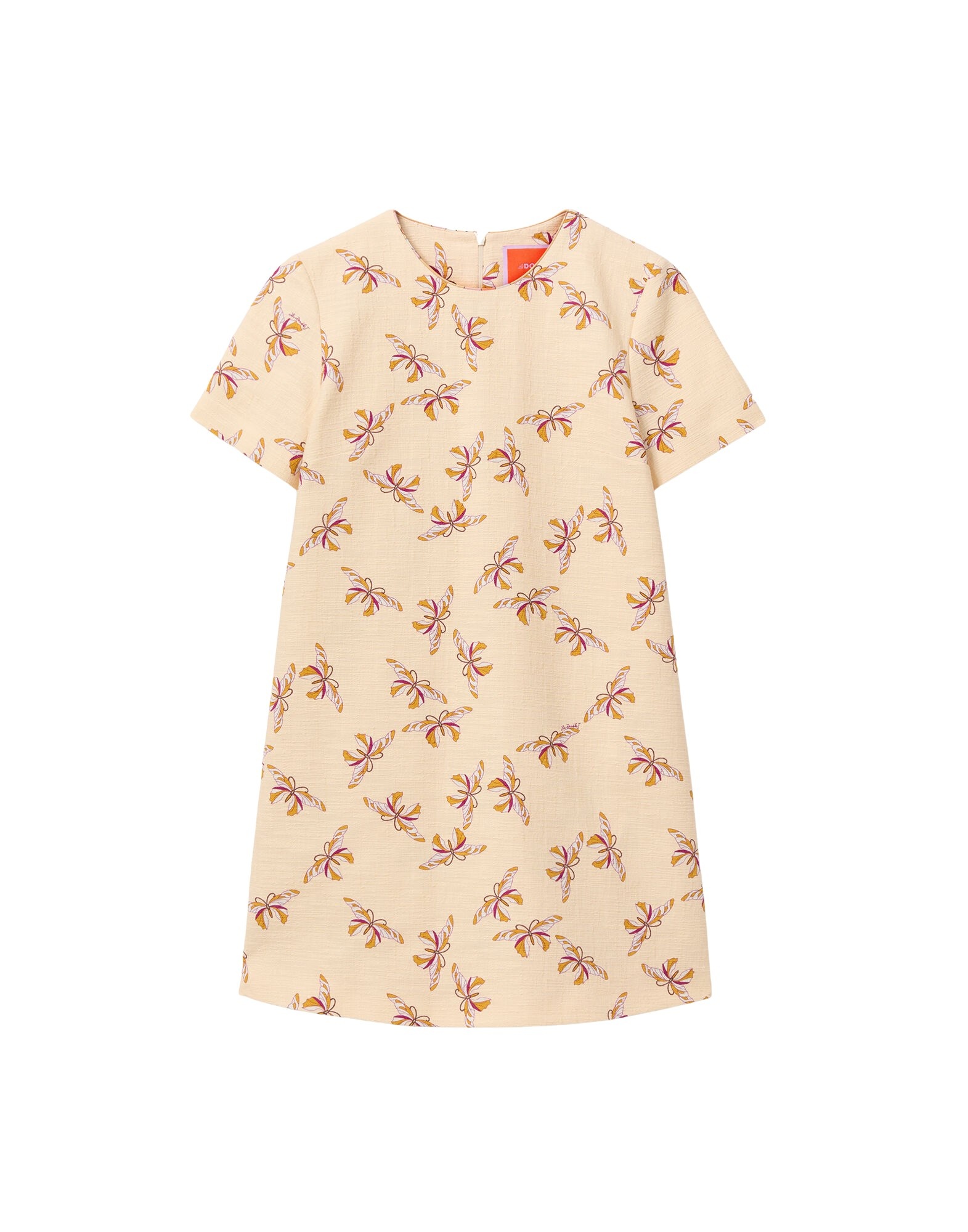 La DoubleJ Mini Swing Dress in Farfalla Buttercream - Dresses - Milanese Maximalist Fashion at Coveti