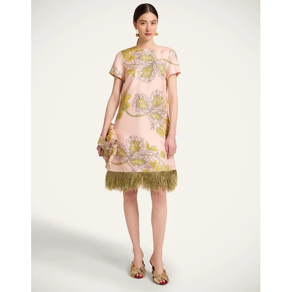La DoubleJ Mini Swing Dress in Swathe Pink - Dresses - Milanese Maximalist Fashion at Coveti