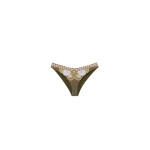 La DoubleJ Mirage Bikini Bottom in Ambrosia Placée Green - Beachwear - Milanese Maximalist Fashion at Coveti