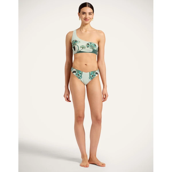 La DoubleJ Mirage Bottom in Blooming Tulip Placée Mint - Beachwear - Milanese Maximalist Fashion at Coveti