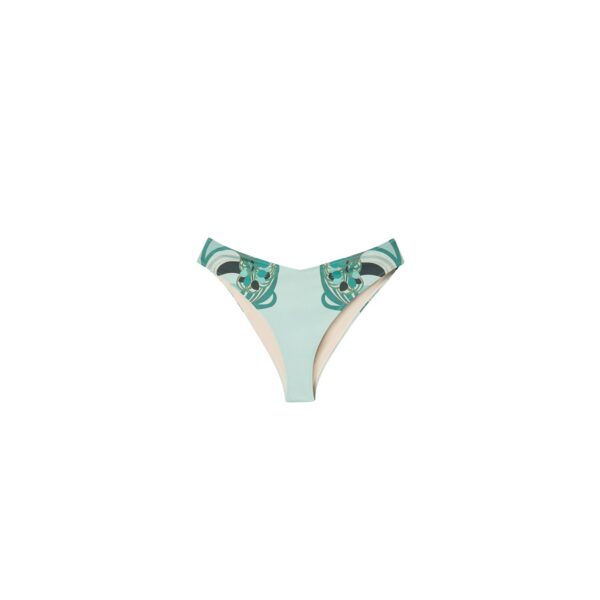 La DoubleJ Mirage Bottom in Blooming Tulip Placée Mint - Beachwear - Milanese Maximalist Fashion at Coveti