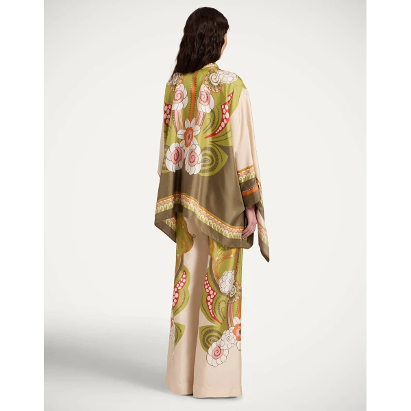 La DoubleJ Palazzo Pants in Ambrosia Placée Ivory - Pants - Milanese Maximalist Fashion at Coveti