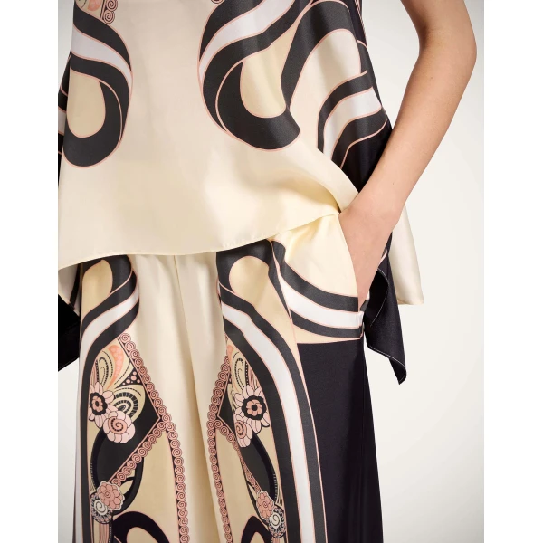 La DoubleJ Palazzo Pants in Ambrosia Placée Pale Pink - Pants - Milanese Maximalist Fashion at Coveti