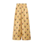 La DoubleJ Palazzo Pants in Florette Yellow - Pants - Milanese Maximalist Fashion at Coveti