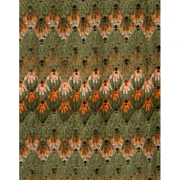 La DoubleJ Palazzo Pants in Multicolor Green & Orange - Pants - Milanese Maximalist Fashion at Coveti