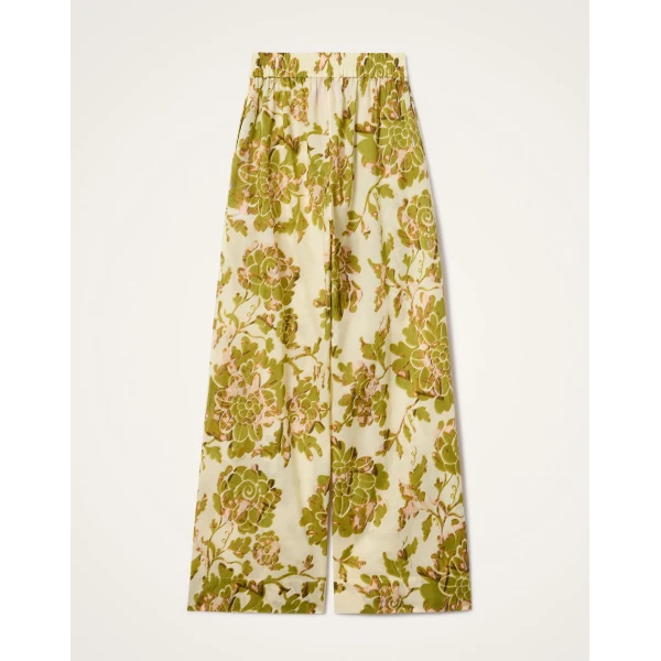 La DoubleJ Palazzo Pants in Oasis Green - Pants - Milanese Maximalist Fashion at Coveti