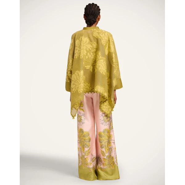 La DoubleJ Palazzo Pants in Swathe Placée Pink - Pants - Milanese Maximalist Fashion at Coveti