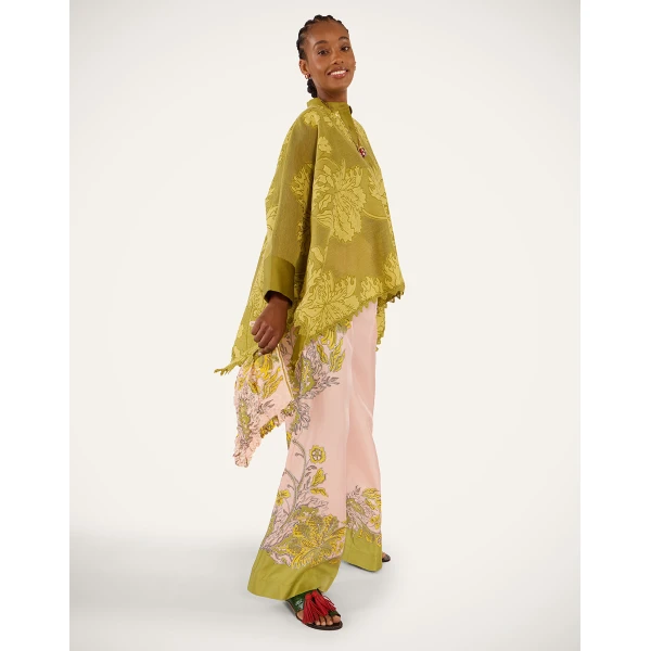 La DoubleJ Palazzo Pants in Swathe Placée Pink - Pants - Milanese Maximalist Fashion at Coveti