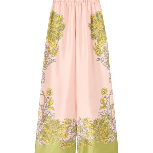 La DoubleJ Palazzo Pants in Swathe Placée Pink - Pants - Milanese Maximalist Fashion at Coveti