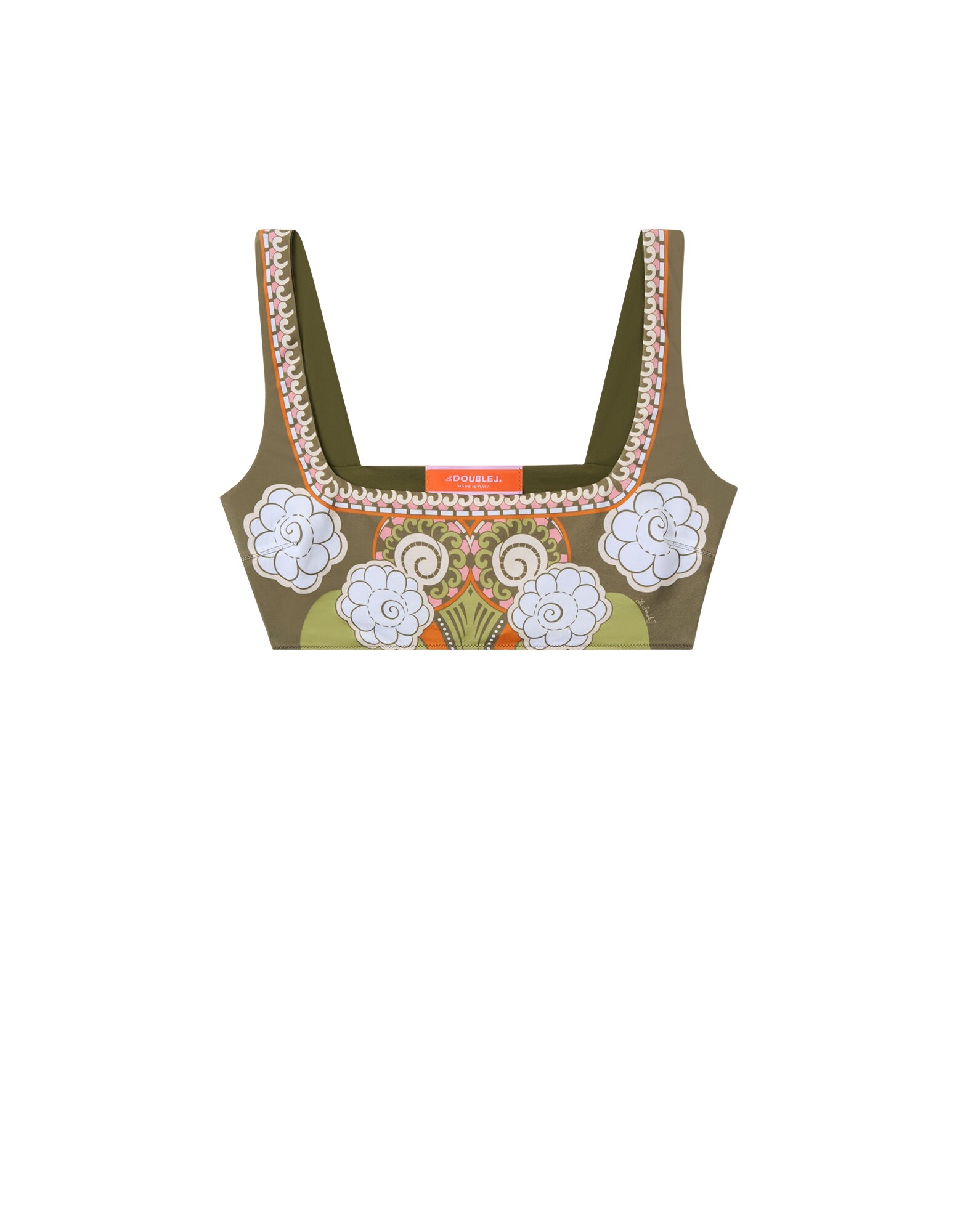 La DoubleJ Pammy Bikini Top in Ambrosia Placée Green