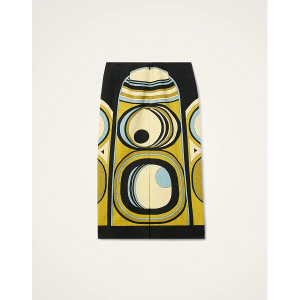 La DoubleJ Pencil Skirt in Sanctuary Placée Gold - Skirts - Milanese Maximalist Fashion at Coveti