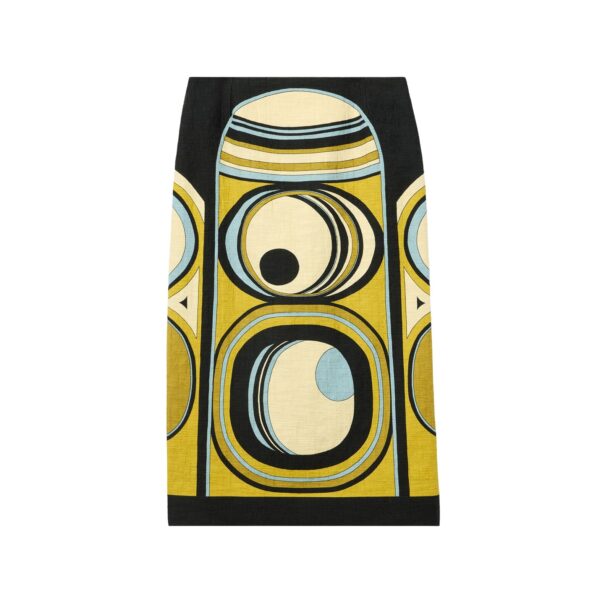 La DoubleJ Pencil Skirt in Sanctuary Placée Gold - Skirts - Milanese Maximalist Fashion at Coveti