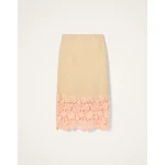 La DoubleJ Pencil Skirt in Solid Light Beige - Skirts - Milanese Maximalist Fashion at Coveti