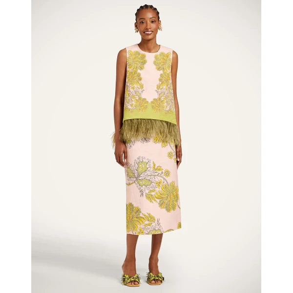 La DoubleJ Pencil Skirt in Swathe Pink - Skirts - Milanese Maximalist Fashion at Coveti