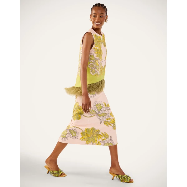 La DoubleJ Pencil Skirt in Swathe Pink - Skirts - Milanese Maximalist Fashion at Coveti