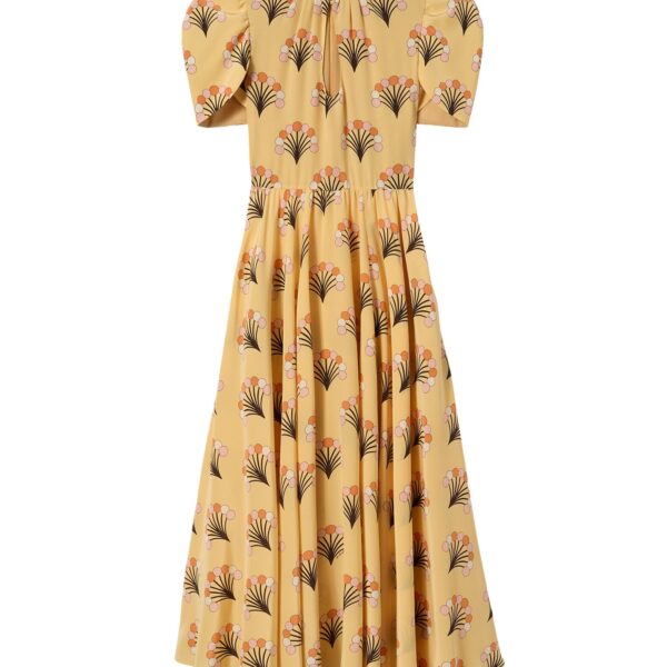 La DoubleJ Petal Dress in Florette Yellow - Dresses - Milanese Maximalist Fashion at Coveti