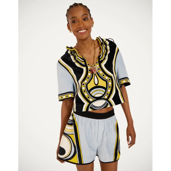 La DoubleJ Portal Tee in Sanctuary Placée Light Blue - Tops - Milanese Maximalist Fashion at Coveti