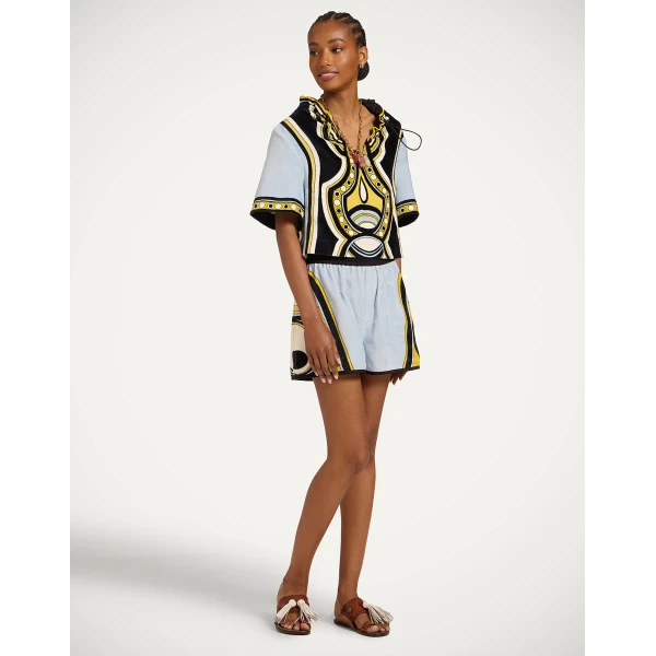 La DoubleJ Portal Tee in Sanctuary Placée Light Blue - Tops - Milanese Maximalist Fashion at Coveti