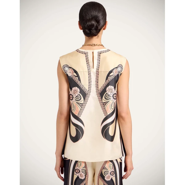 La DoubleJ San Carlo Top in Ambrosia Placée Pale Pink - Tops - Milanese Maximalist Fashion at Coveti