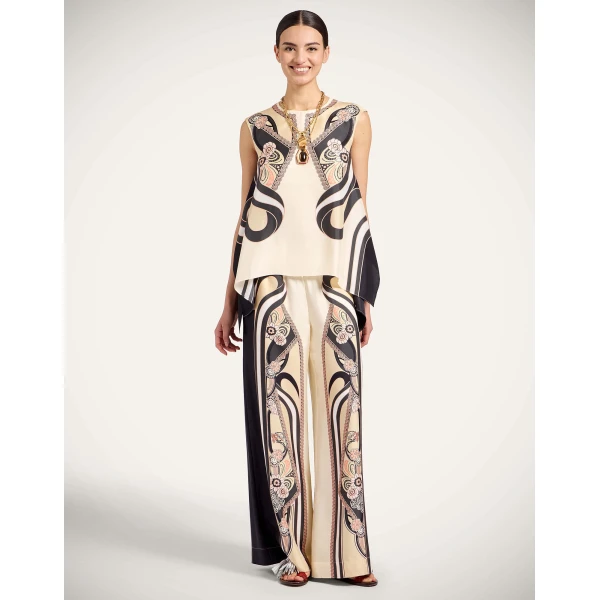 La DoubleJ San Carlo Top in Ambrosia Placée Pale Pink - Tops - Milanese Maximalist Fashion at Coveti