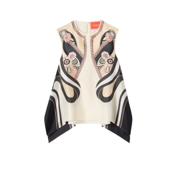 La DoubleJ San Carlo Top in Ambrosia Placée Pale Pink - Tops - Milanese Maximalist Fashion at Coveti