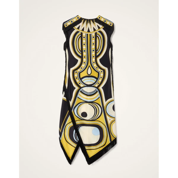 La DoubleJ Scarf Dress in Sanctuary Placée Gold - Dresses - Milanese Maximalist Fashion at Coveti