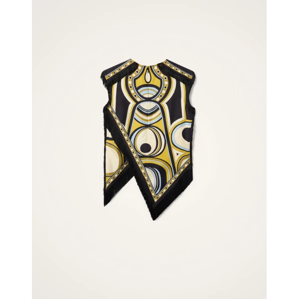 La DoubleJ Scarf Top in Sanctuary Placée Gold - Tops - Milanese Maximalist Fashion at Coveti