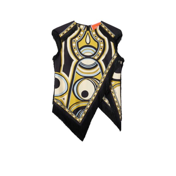 La DoubleJ Scarf Top in Sanctuary Placée Gold - Tops - Milanese Maximalist Fashion at Coveti