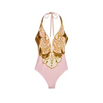 La DoubleJ Sexy Swimsuit in Cocoon Placée Pink - Beachwear - Milanese Maximalist Fashion at Coveti