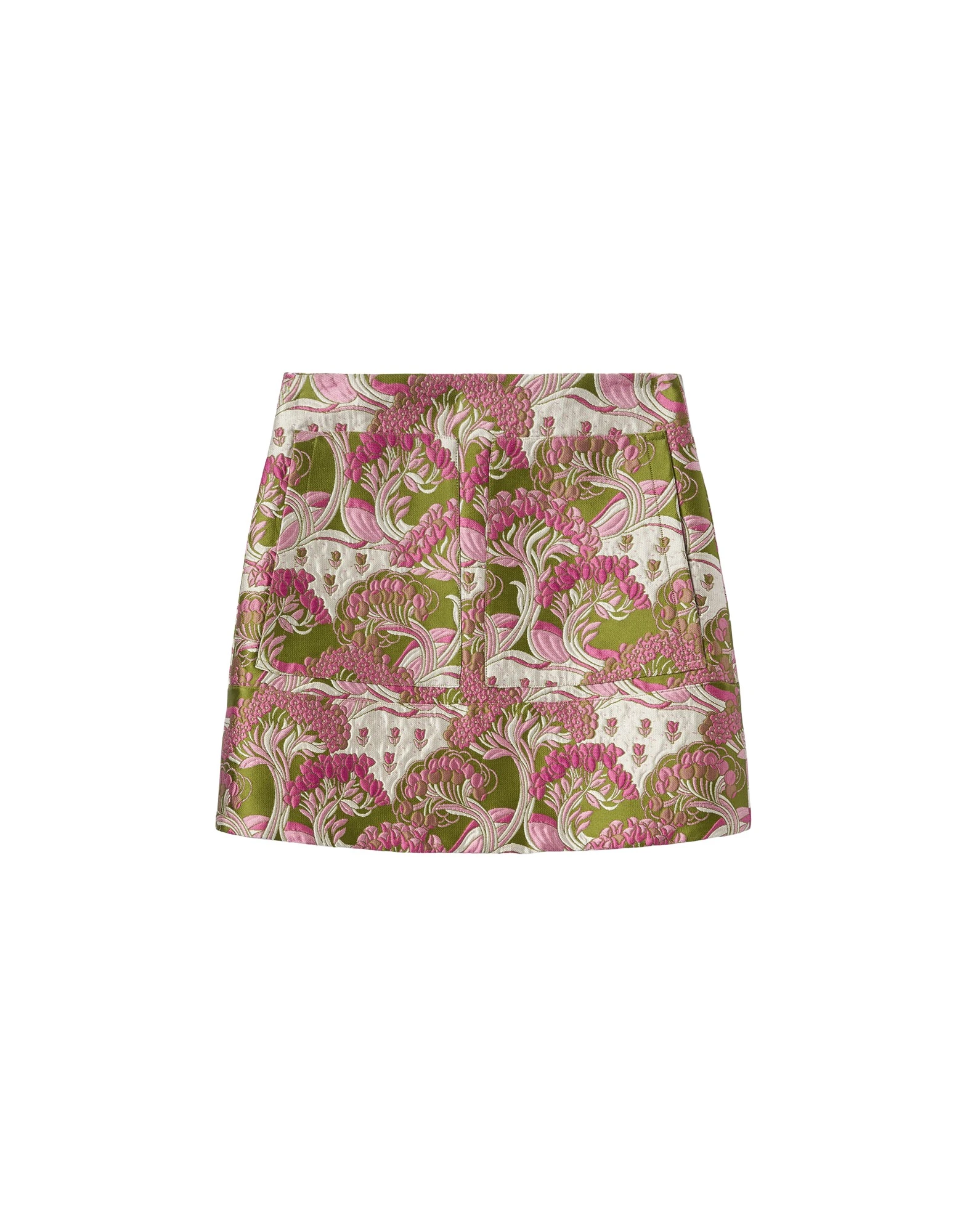 La-DoubleJ-Short-Skirt-in-Tulip-Green19191_nobg La DoubleJ Short Skirt in Tulip Green - Skirts - Milanese Maximalist Fashion at Coveti