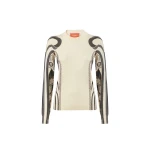 La DoubleJ Silky Crew Neck in Ambrosia Placée Pale Pink - Knitwear - Milanese Maximalist Fashion at Coveti