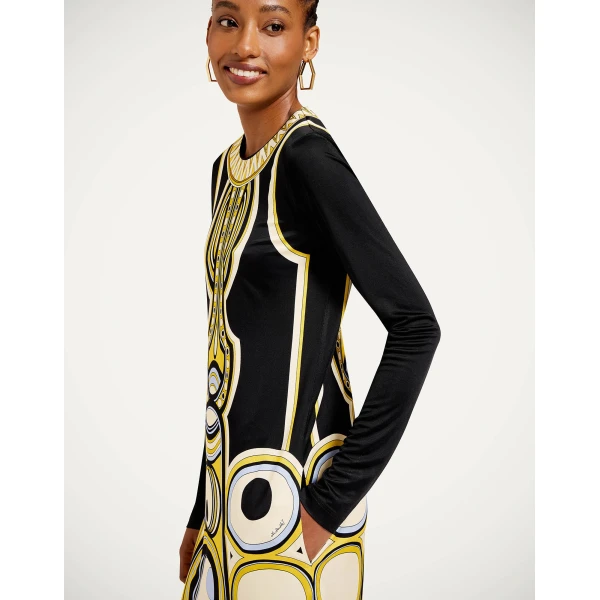 La DoubleJ Slinky Mini Swing Dress in Sanctuary Placée Black - Dresses - Milanese Maximalist Fashion at Coveti